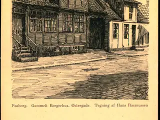 Hans Rasmussen - Faaborg - Gammelt Borgerhus - Østergade - Ole Bagers Bogh. u/n - Ubrugt