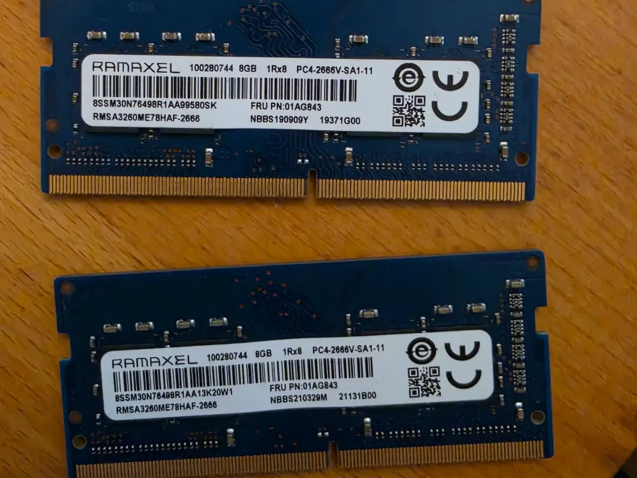 Billede 1 - Ramaxel 2x8 2666 mhz ddr4 ram so-dimm