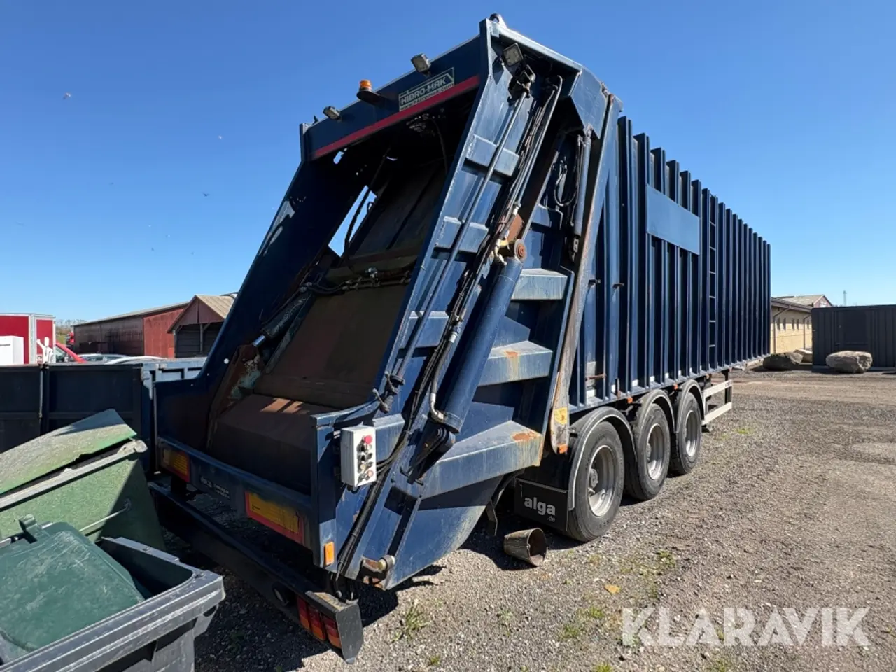 Billede 4 - Trailer Yalcin Platform Semi trail med komprimator