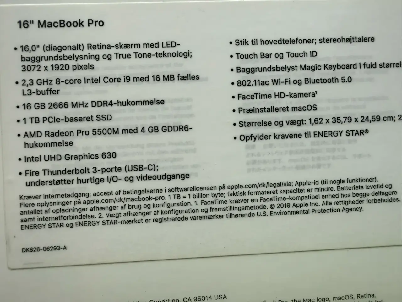 Billede 1 - MacBook Pro 16”