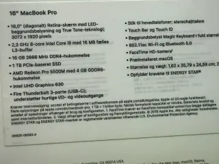 MacBook Pro 16”
