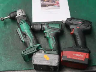 3 stk. el. håndværktøj HIKOKI & METABO