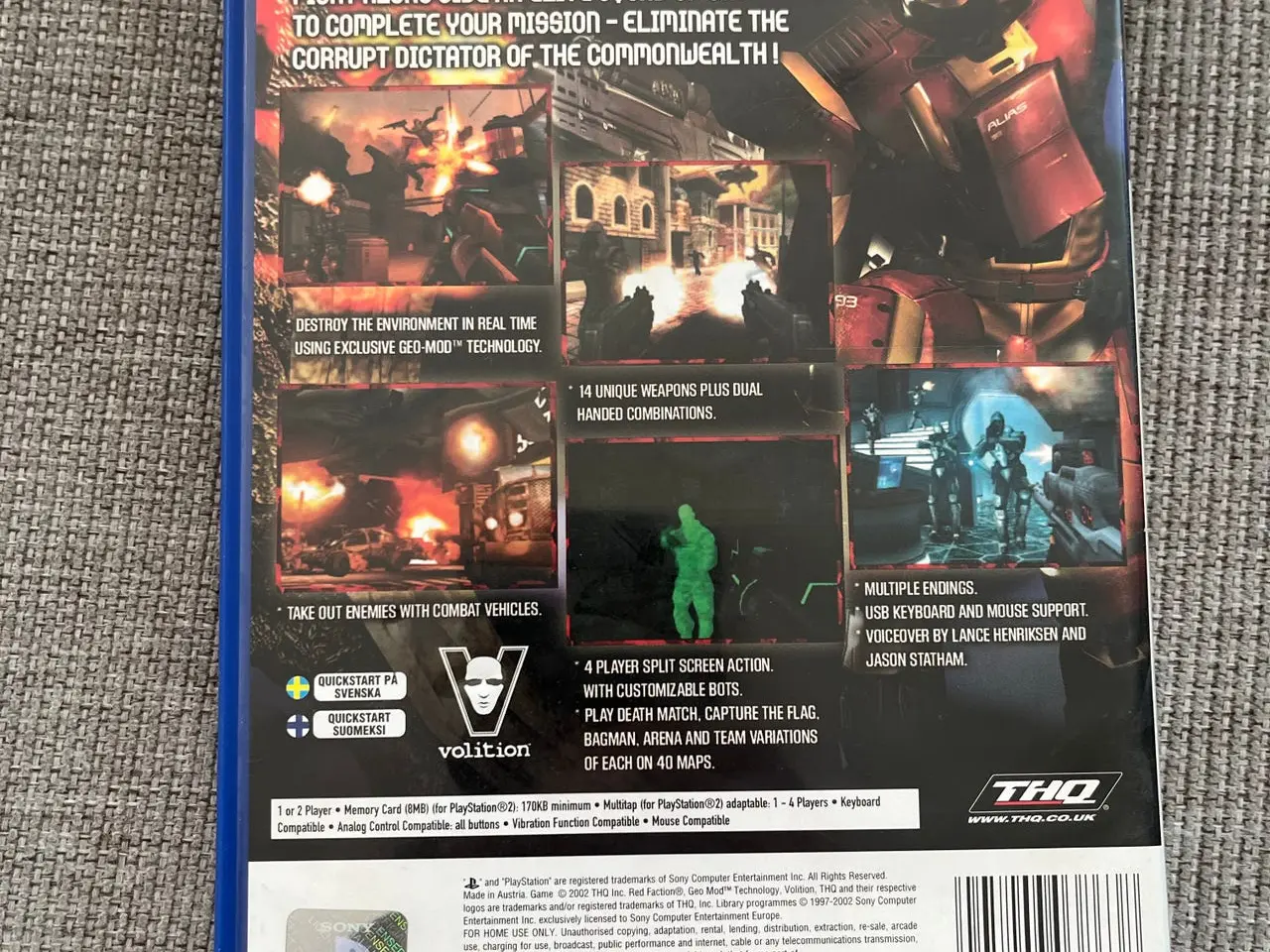 Billede 2 - THQ Red Faction II PlayStation 2 spil