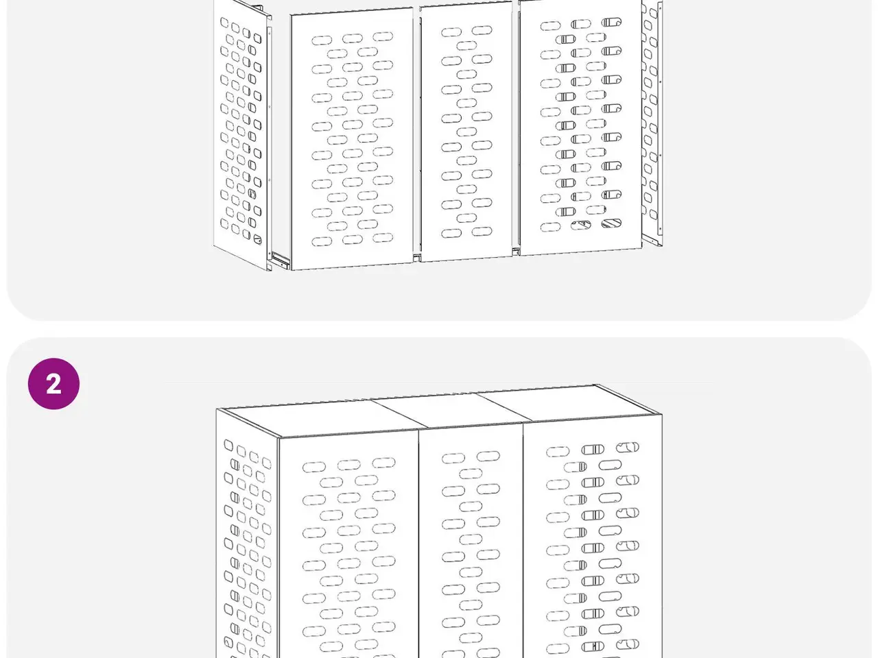 Billede 11 - Airconditiondække antracit 110 x 50 x 80 cm