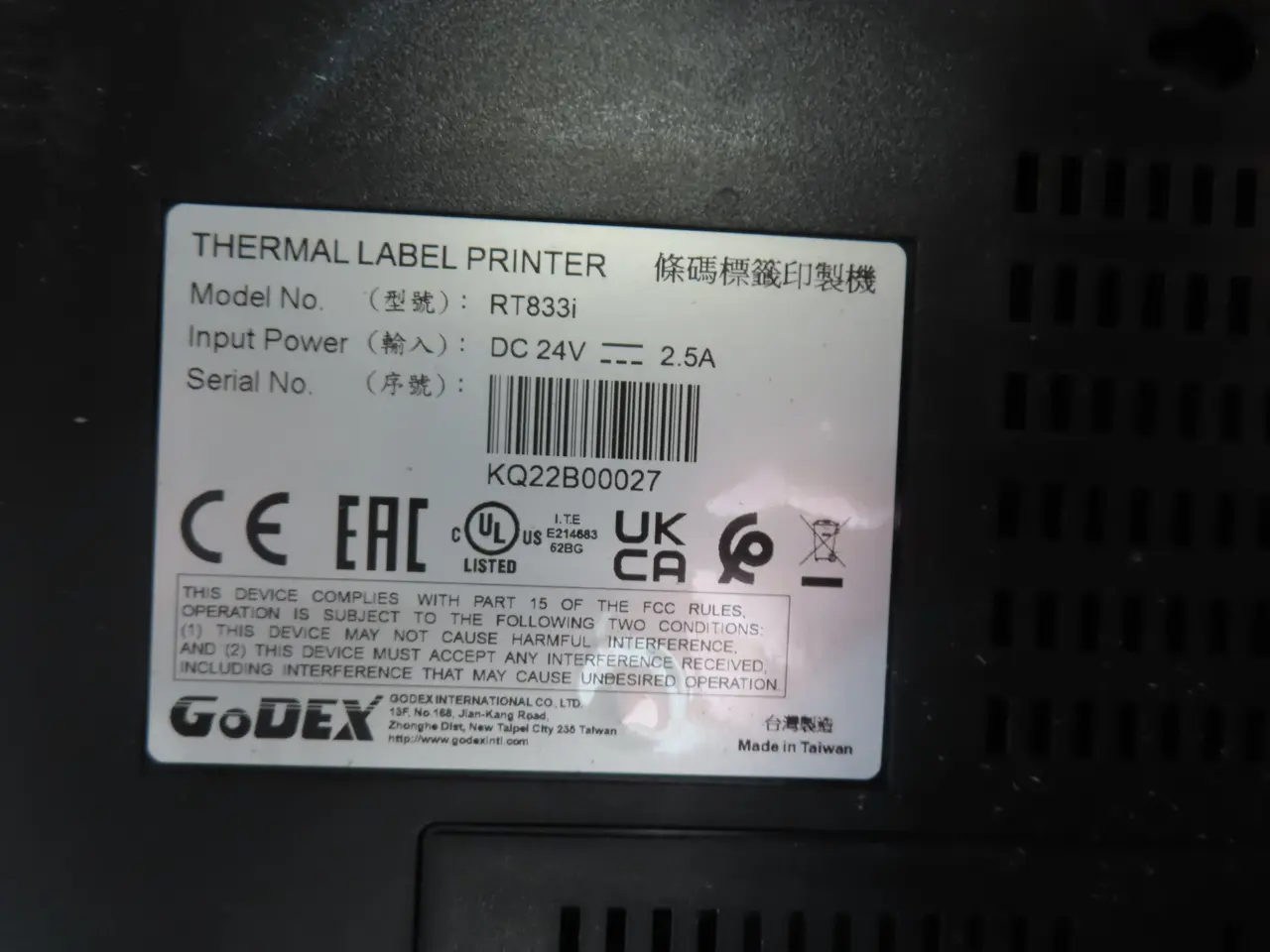 Billede 3 - Labelprinter GODEX RT833i