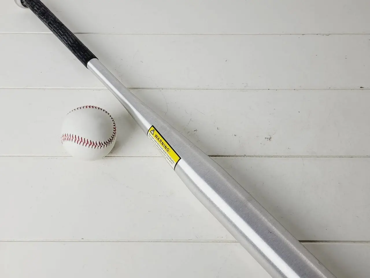 Billede 6 - ⭐️- Baseball Bat med Sort Greb - Inkluderer Baseba
