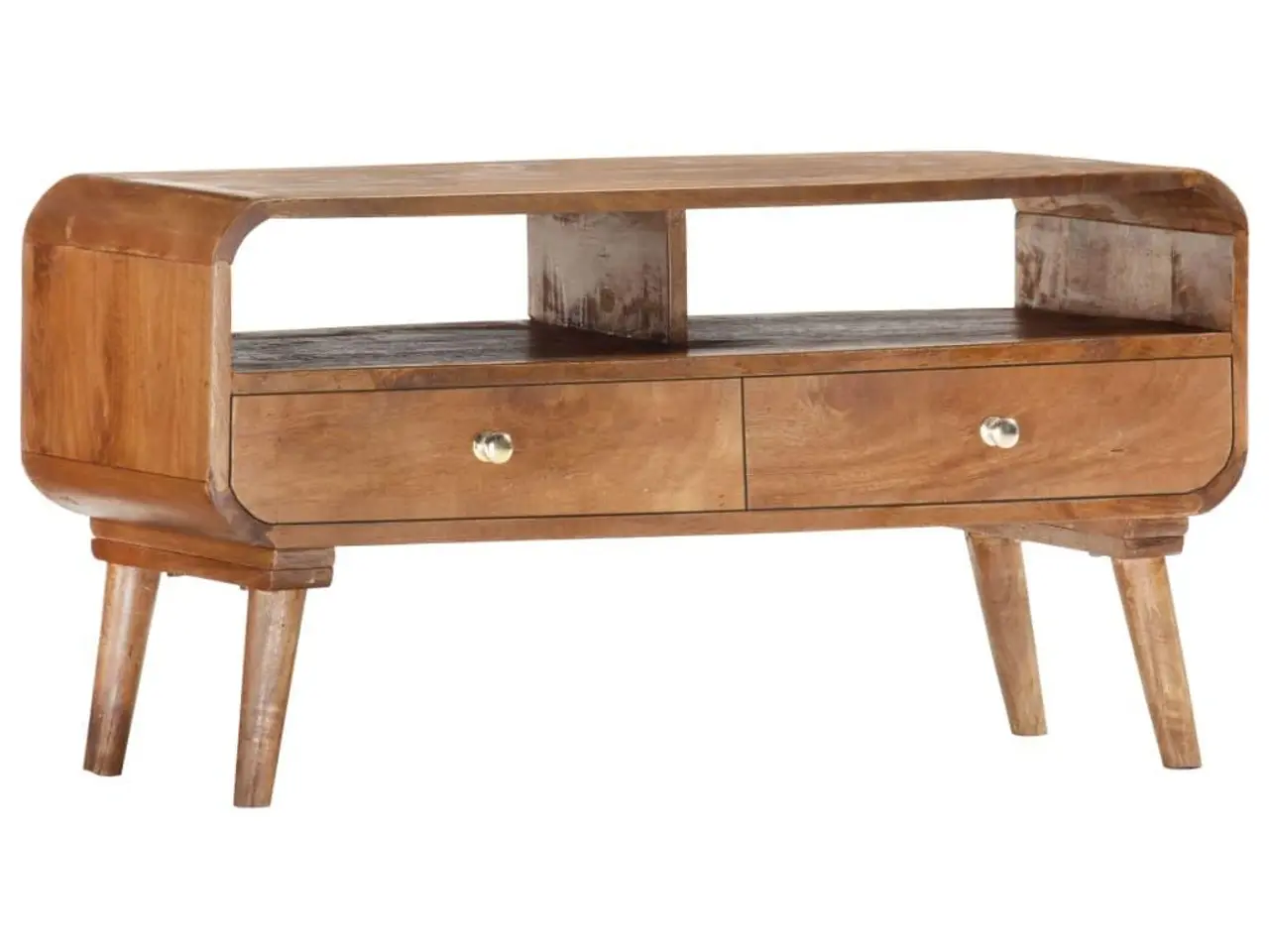 Billede 1 - TV-skab i massivt mangotræ - 90 x 35 x 47 cm