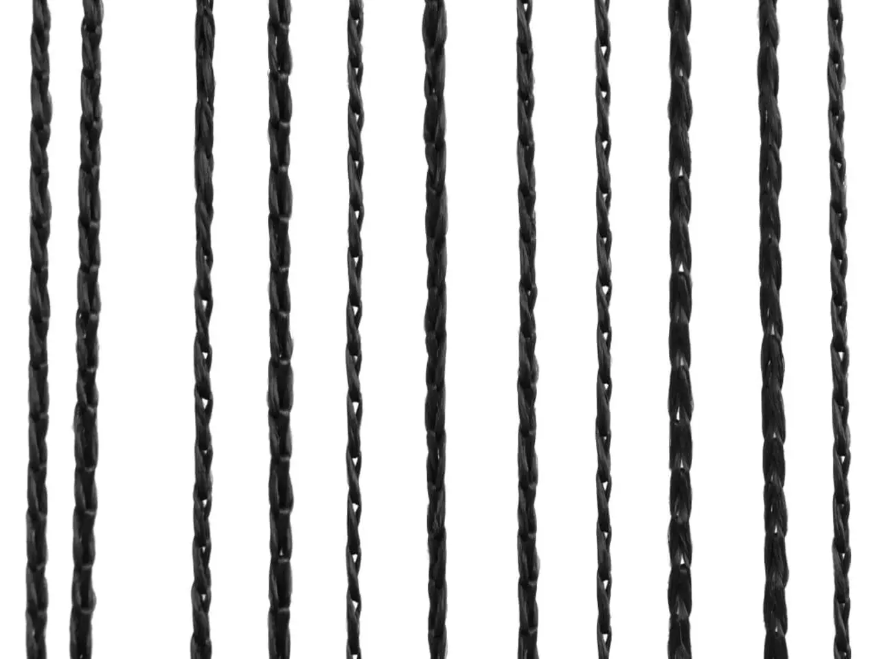 Billede 4 - Trådgardiner - 2 stk. 100 × 250 cm - sort
