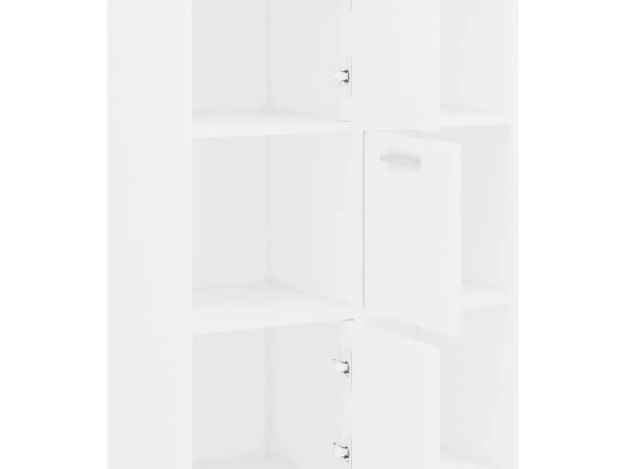 Billede 6 - Kontorreol 60x29,5x90 cm konstrueret træ hvid