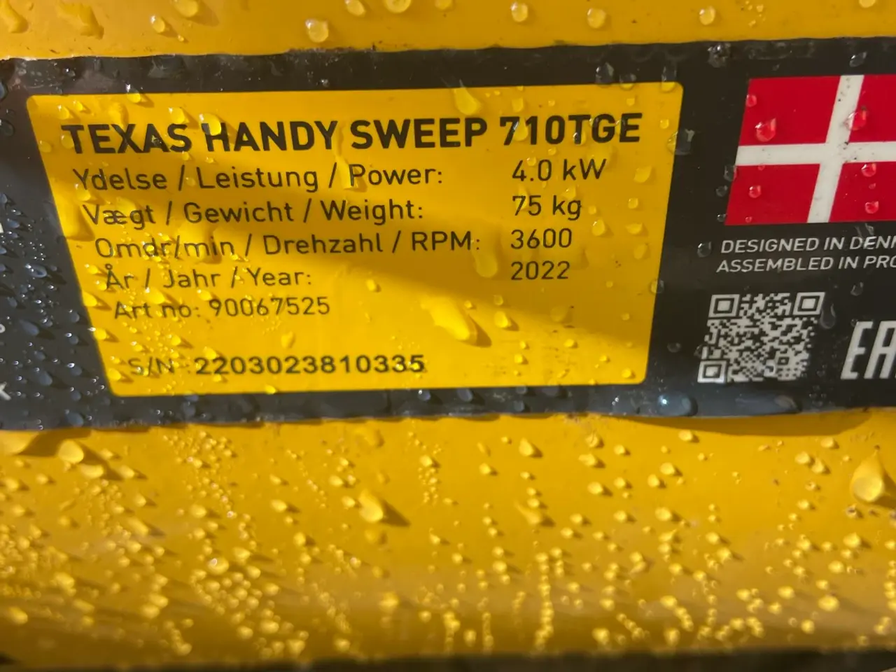 Billede 9 - Texas Handy Sweep 710 TGE fejemaskine med Opsamler