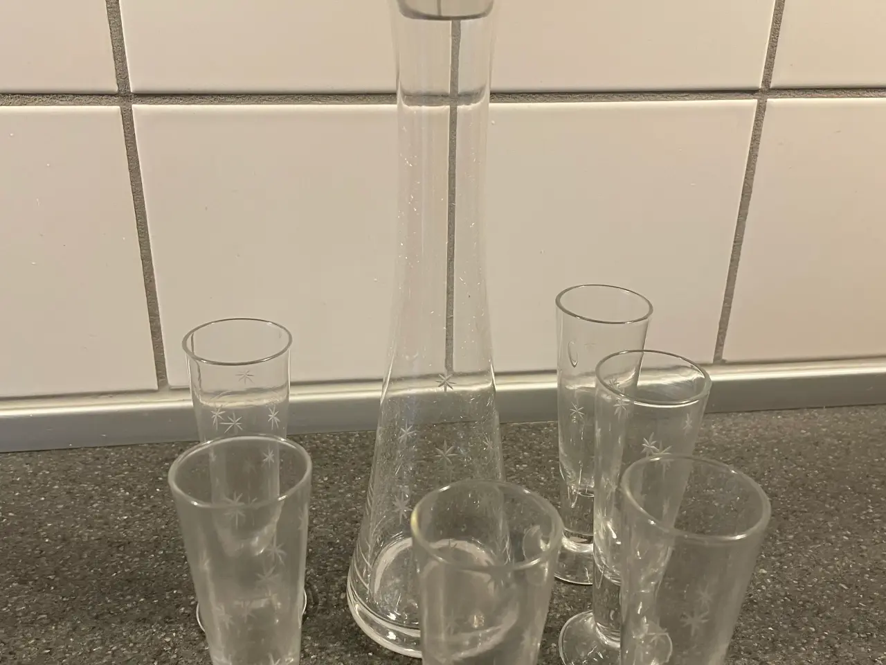 Billede 1 - Karaffel og 6 glas