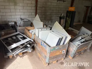 Blandet lagerreoler 8 paller