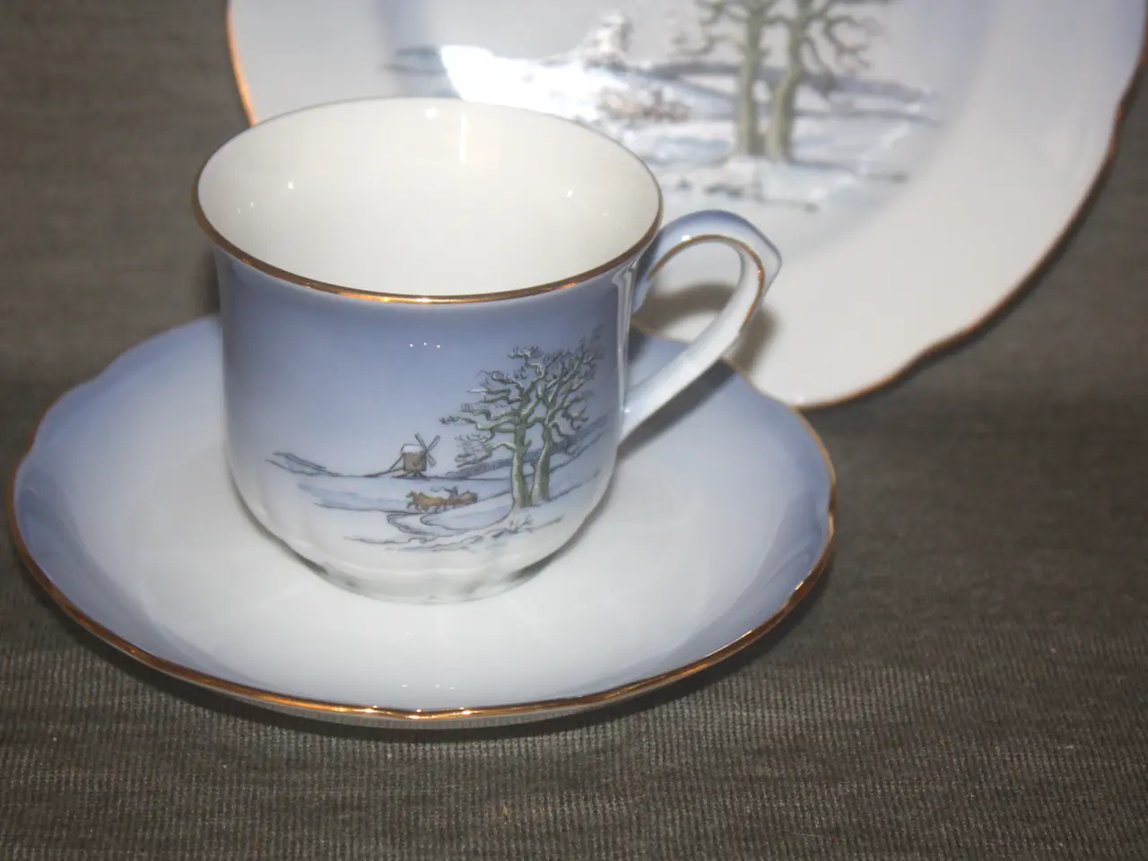 Billede 2 - Kaffekop Christineholm Firkløveren Vinterstemning