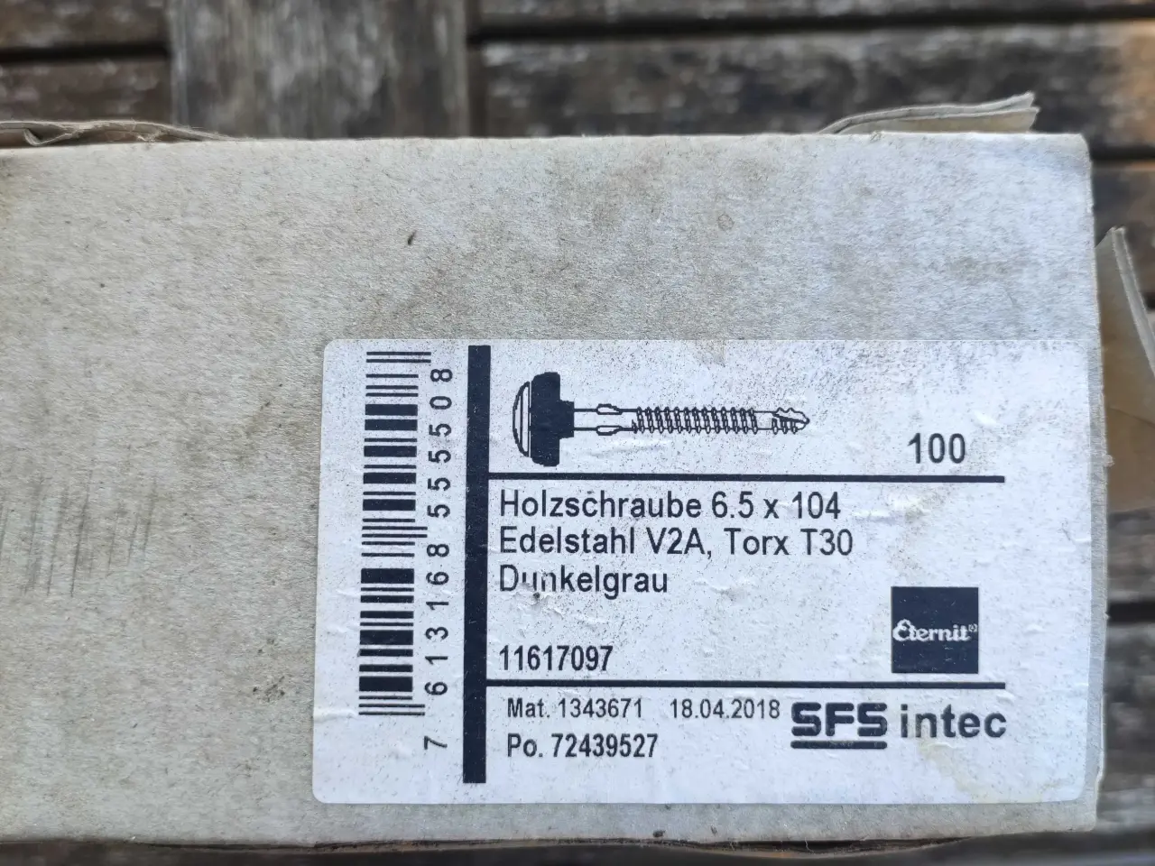 Billede 1 - holzschraube 6,5 x 104 mm