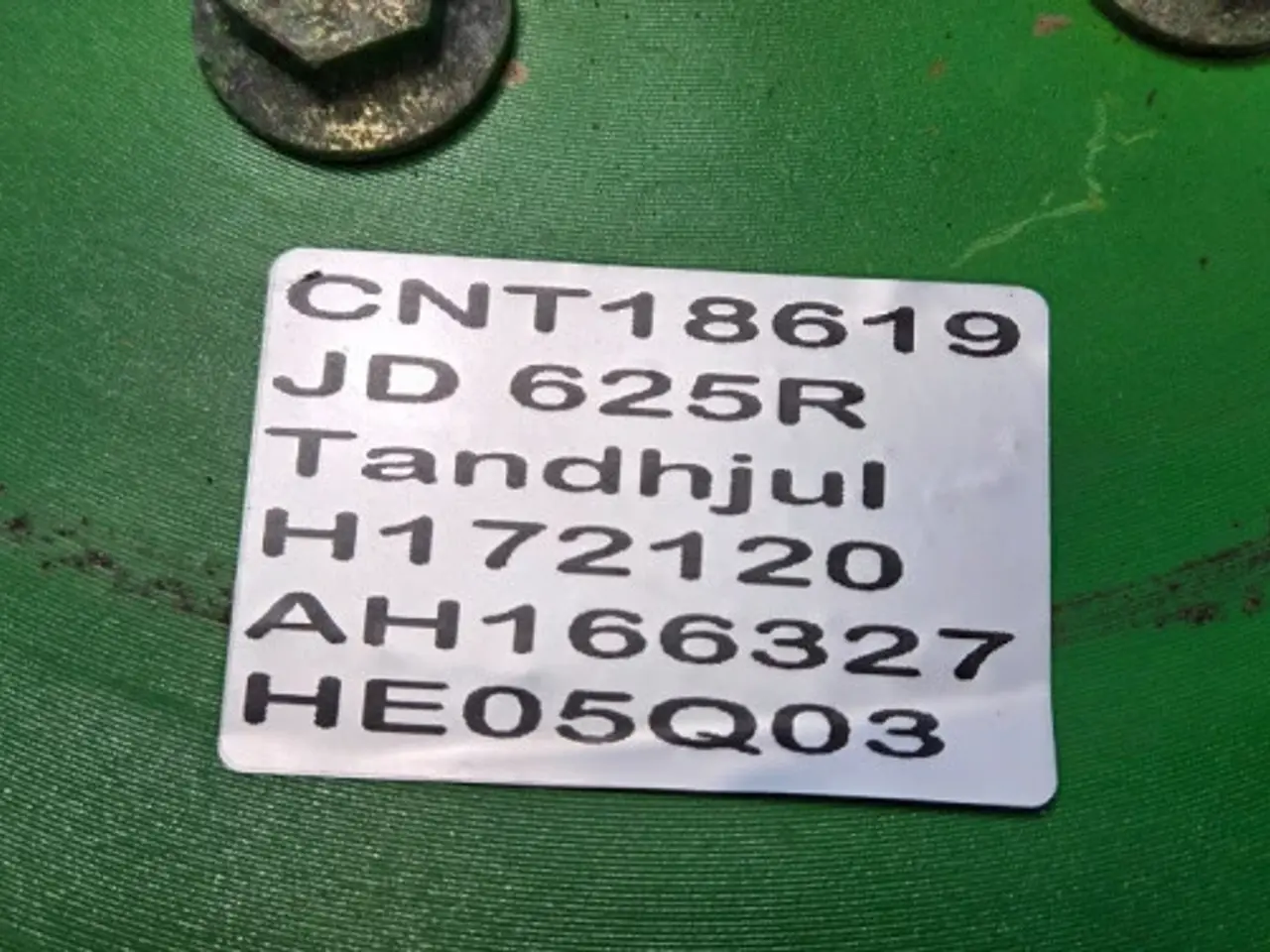 Billede 12 - John Deere 625R Tandhjul H172120