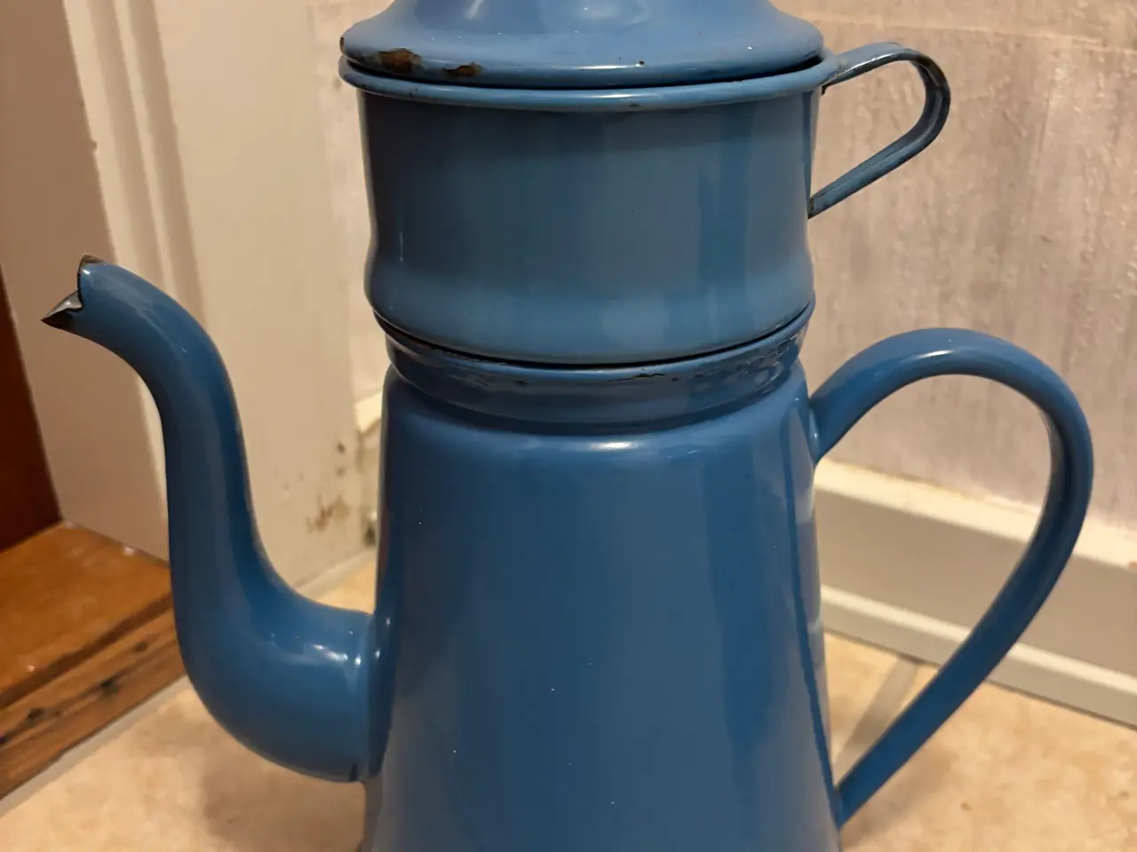 Billede 4 - Madam Blå retro kaffekander og børsteholder