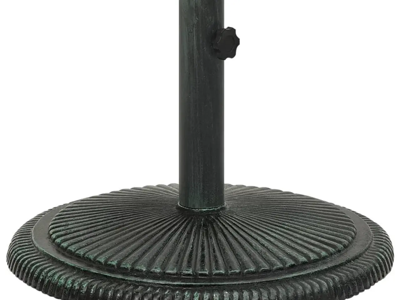 Billede 2 - Parasolfod i støbejern - grøn, Ø45 x 30 cm
