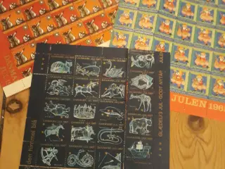 Julemærker 1967, 68, 71 osv.blandet