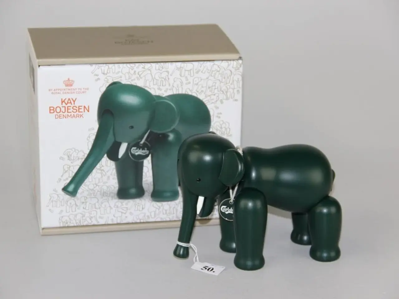 Billede 1 - Kaj Bojesen elefant i grøn 
