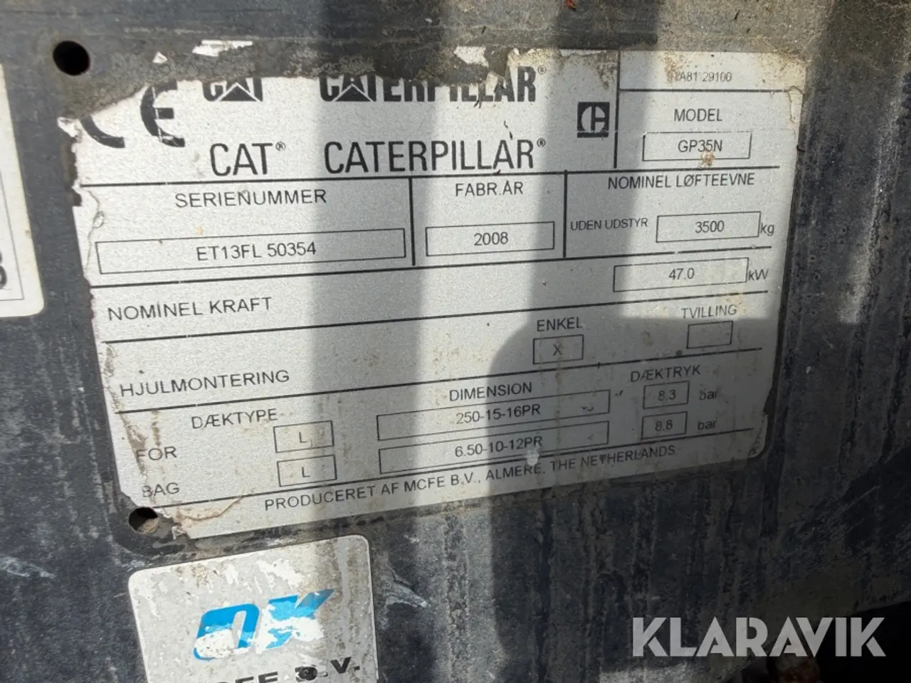 Billede 6 - Gastruck Caterpillar GP35N