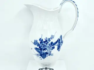 Blå Blomst Svejfet Stor Kande nr. 10-1609. sortering 1