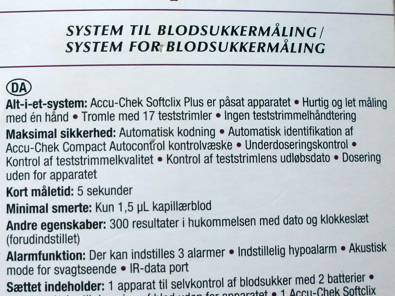 Billede 2 - NY Accu-Chek Compact Plus blodsukkermåler