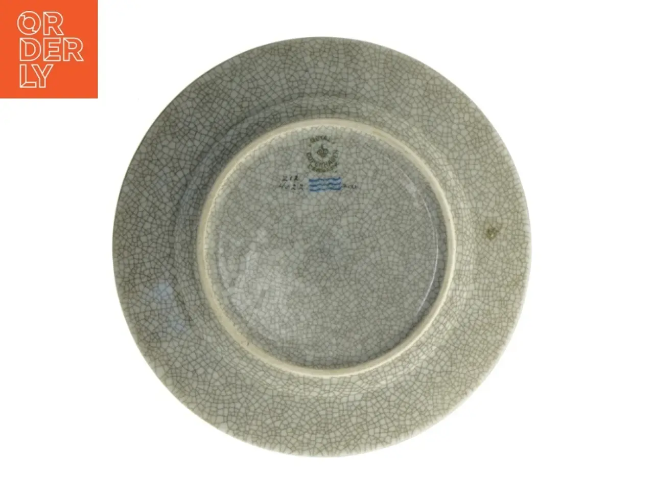 Billede 3 - Crackle glaseret keramikfad fra Royal Copenhagen (str. Ø. 17 cm)