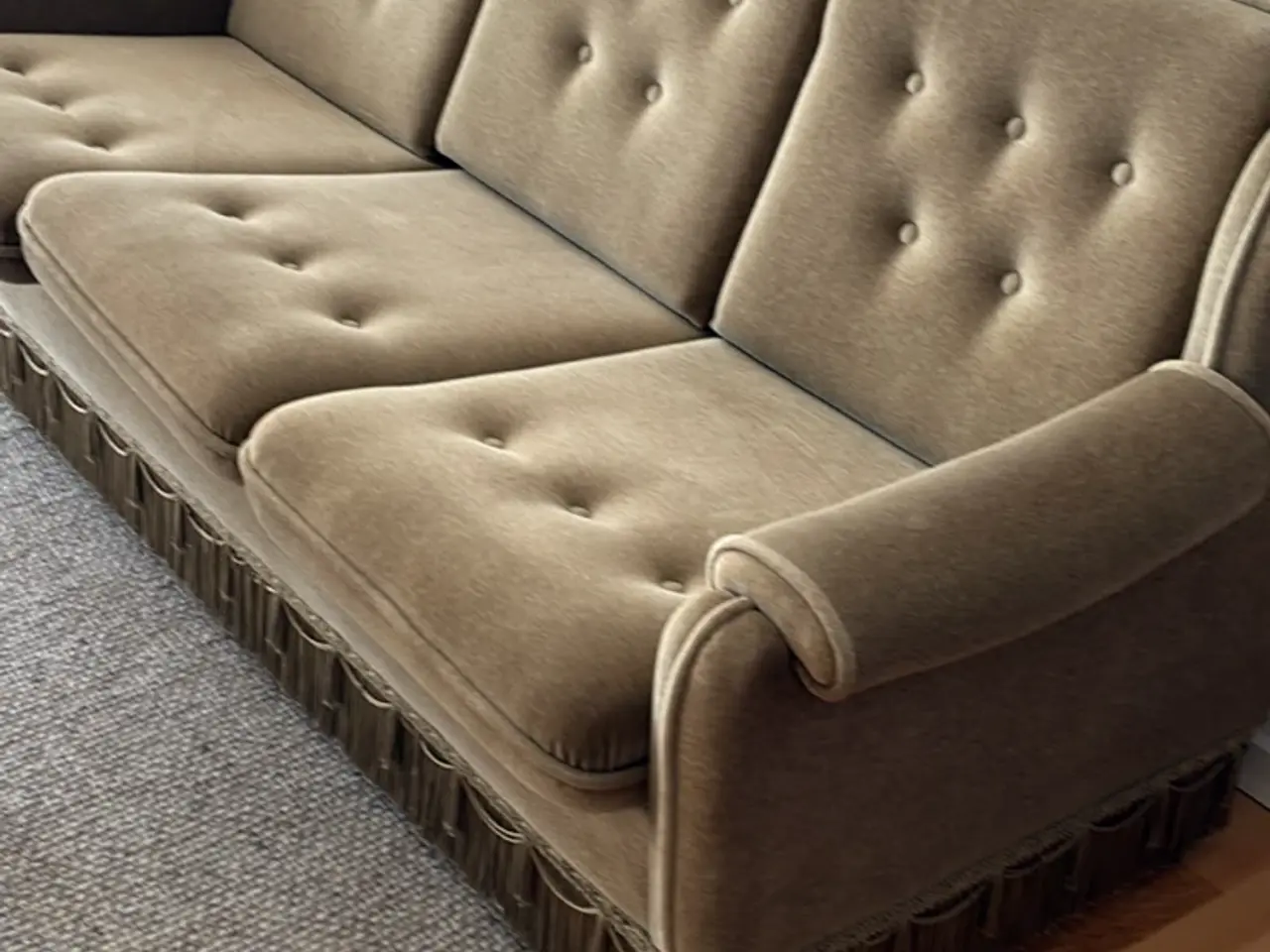 Billede 1 - Velour sofa