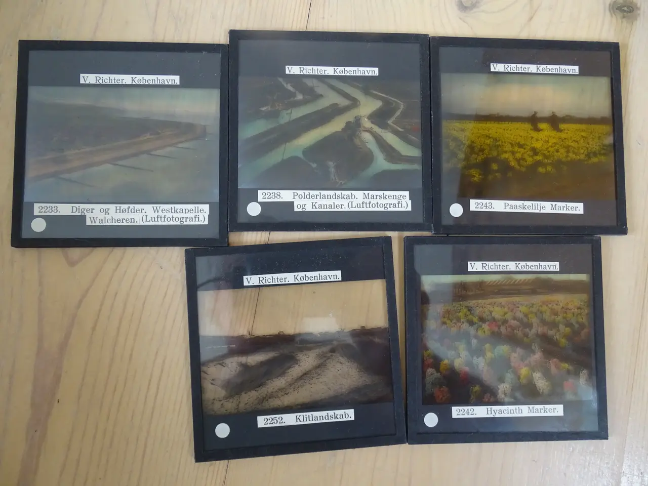 Billede 12 - Samling glas billeder, inkl. 5x i farver