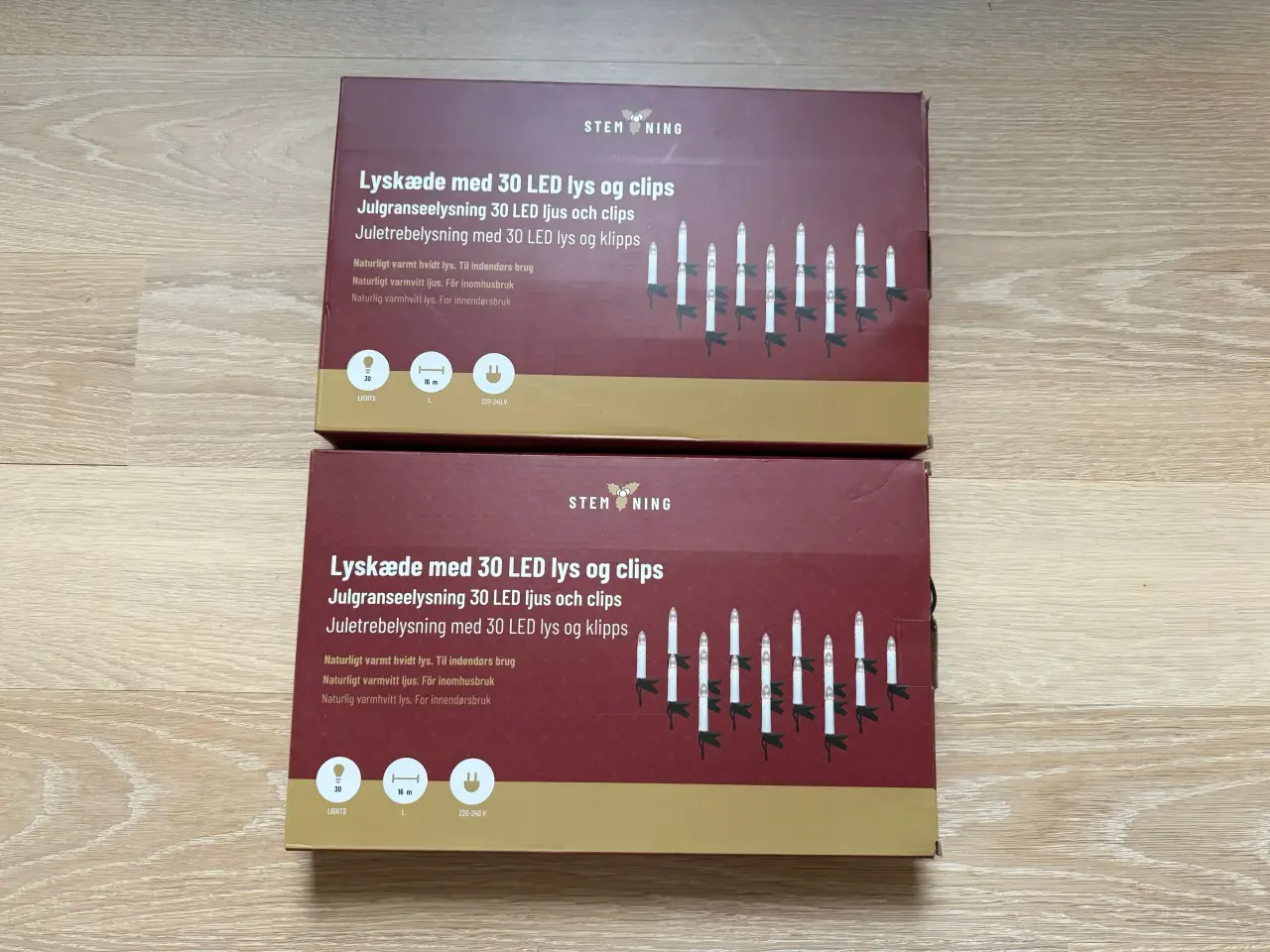 Billede 1 -  lyskæder med 30 led lys