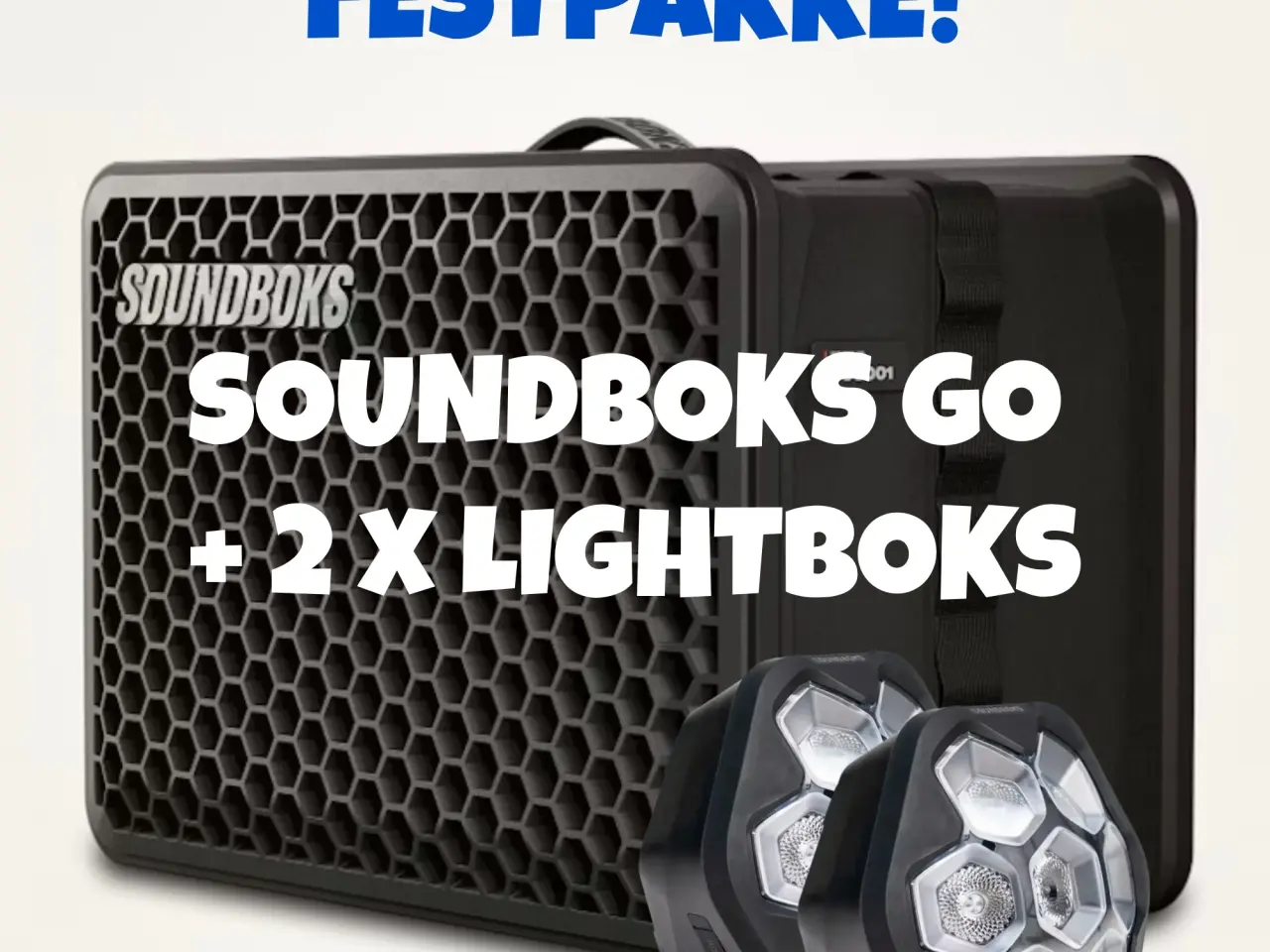 Billede 1 - UDLEJES - Festpakke - Soundboks og 2 x Lightboks