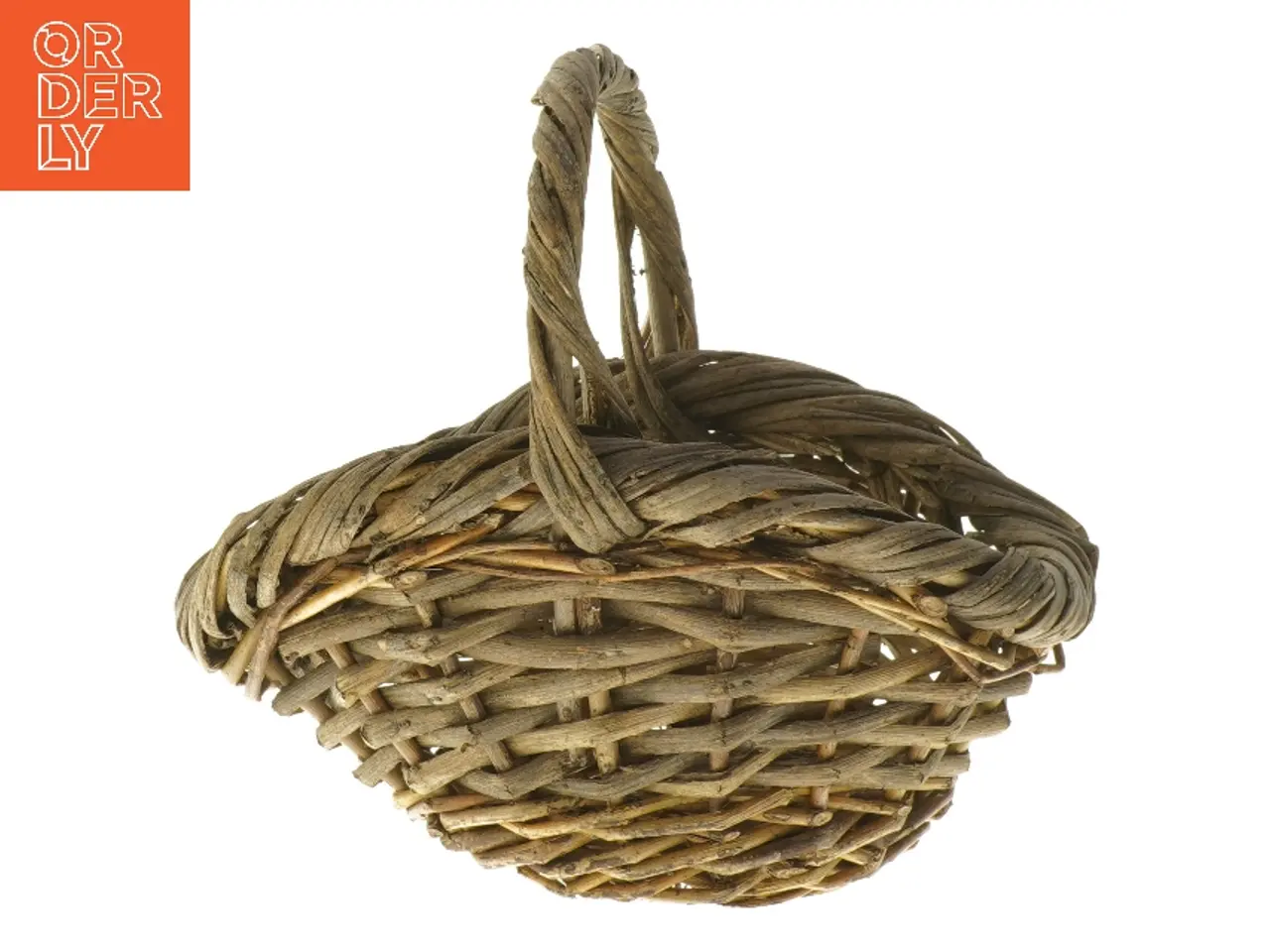 Billede 3 - Vintage kurv med hank (str. 20x16x24 cm)