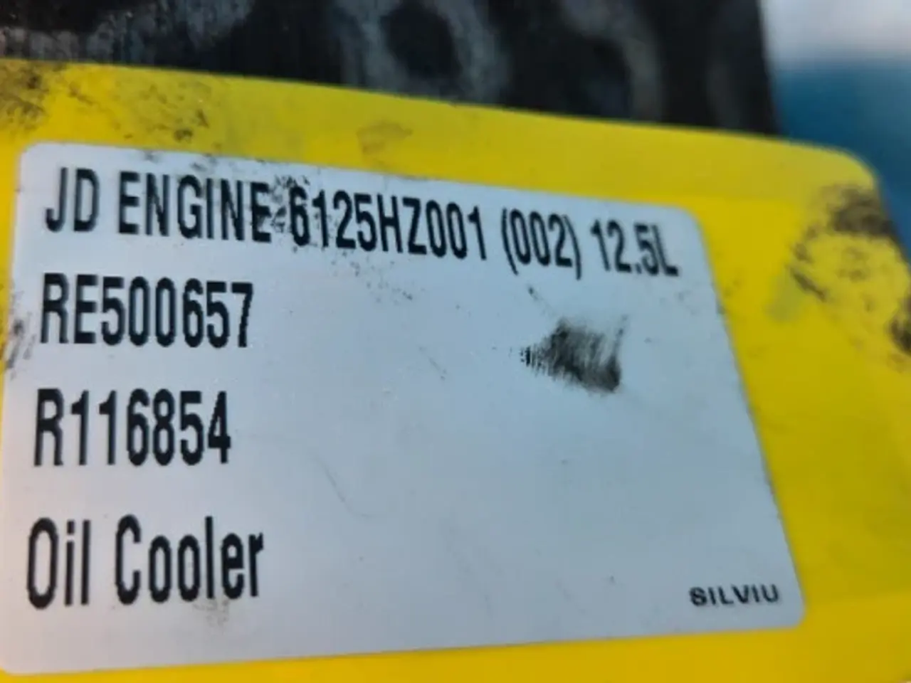 Billede 12 - John Deere 6125HZ001 Oliekøler RE500657