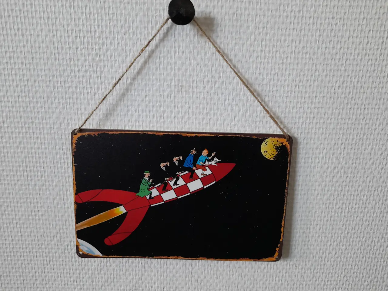 Billede 1 - Tintin 12.5 cm x 20 cm i træ
