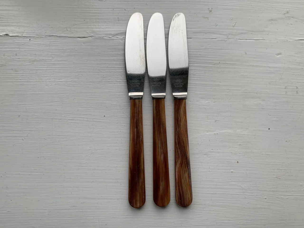 Billede 1 - 7 gamle knive med skaft af horn
