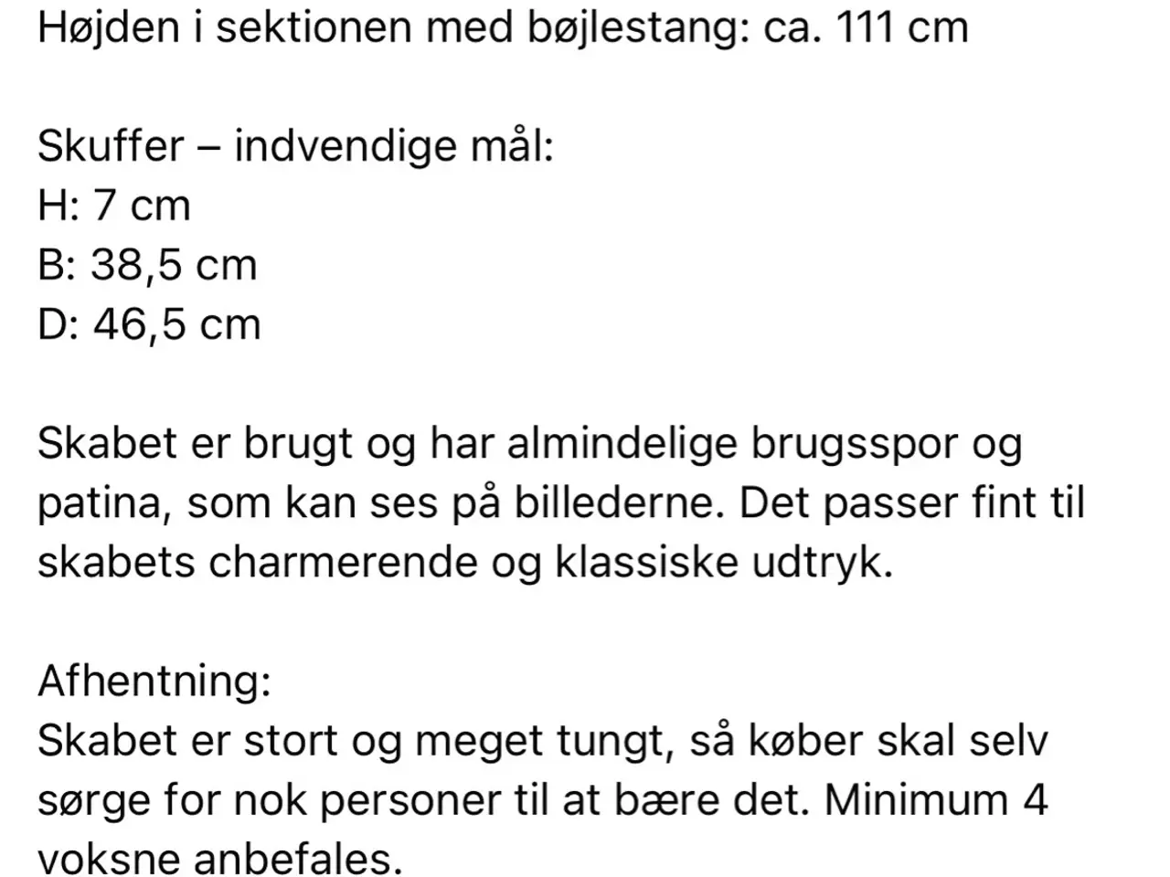 Billede 10 - Stort charmerende karlekammerskab i lysegul