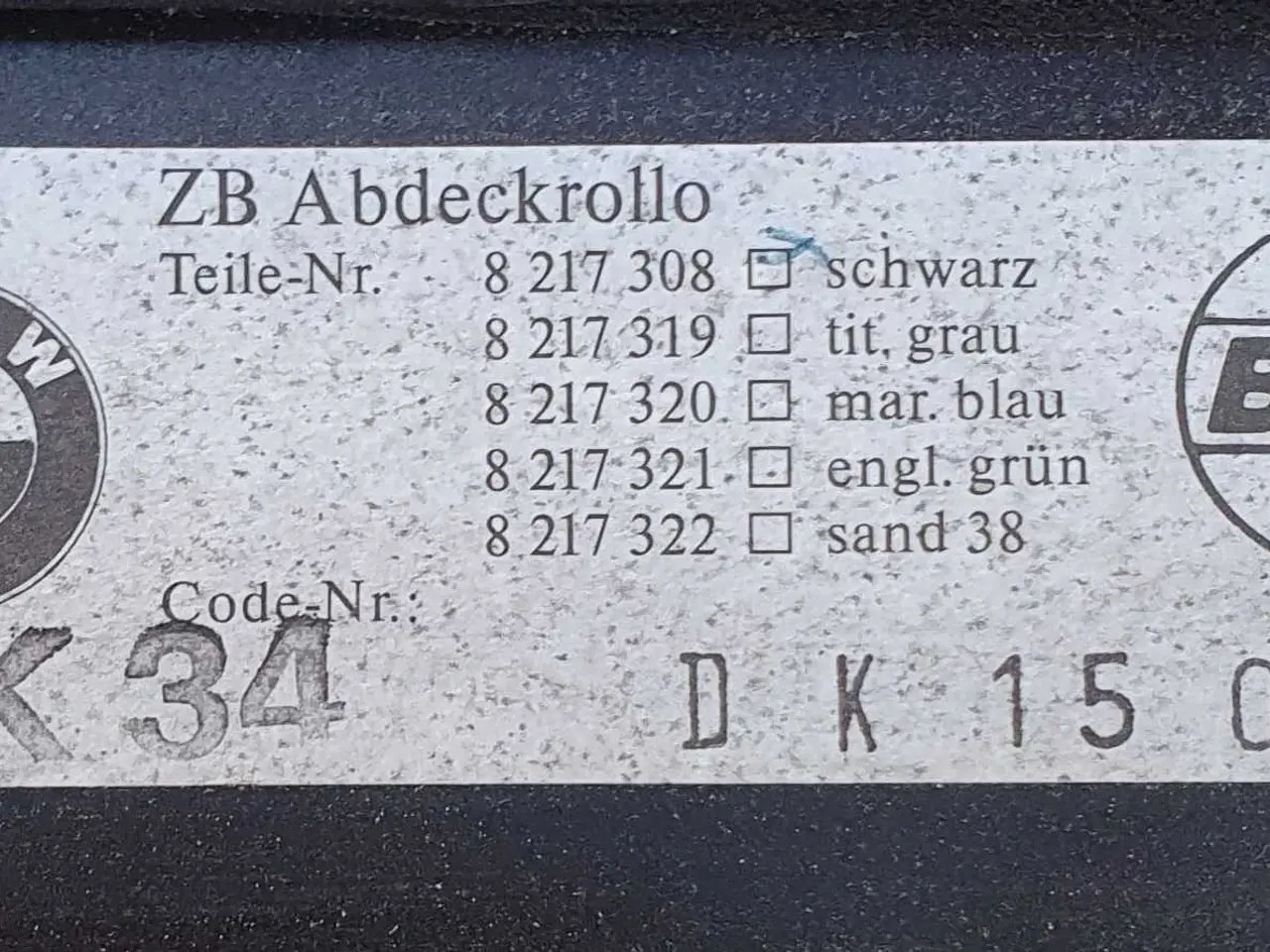 Billede 2 - Gratis BMW bagagerumsdækken / rullegardin