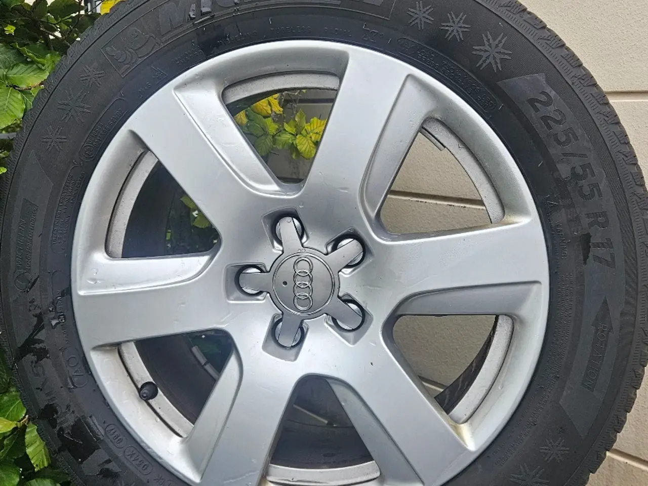 Billede 1 - Originale 17" Audi alufælge m. Michelin vinterdæk