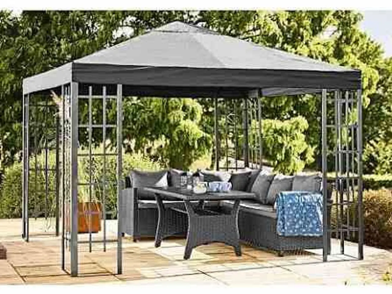 Billede 1 - Koby pavillon med sort cover 3x3 meter