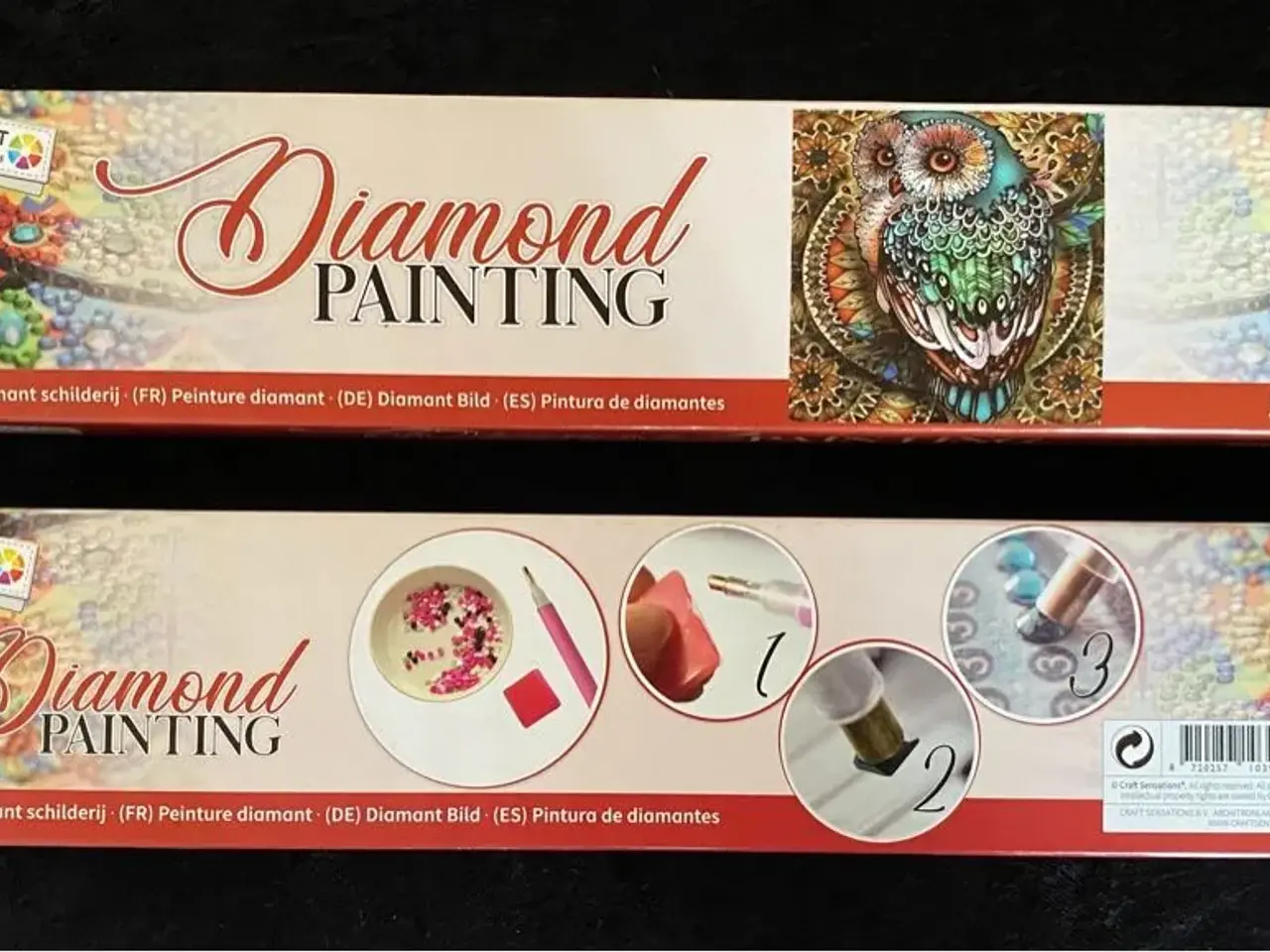 Billede 1 - Diamond painting ugle