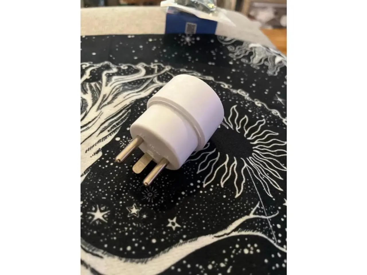 Billede 1 - Stik adapter uden jord til med jord stikprop hvid