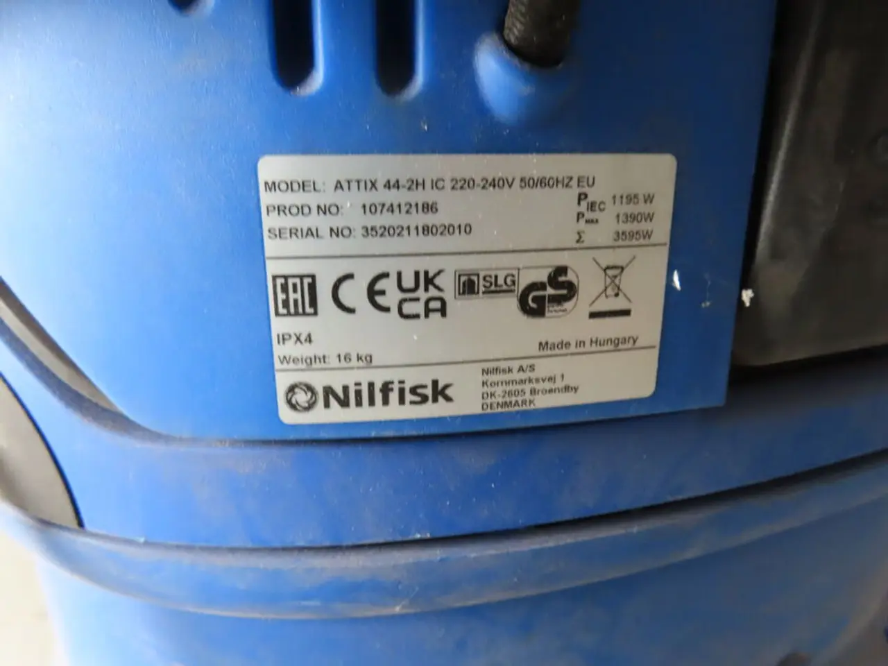 Billede 2 - Industristøvsuger NILFISK ATTIX 44-2H IC