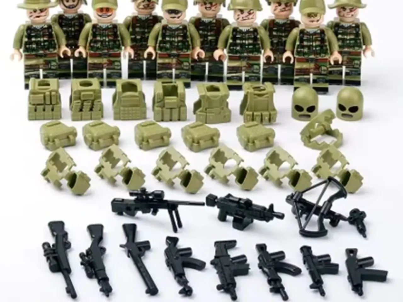 Billede 1 - 10 miniature samlefigurer soldater passer til LEGO