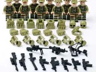 10 miniature samlefigurer soldater passer til LEGO