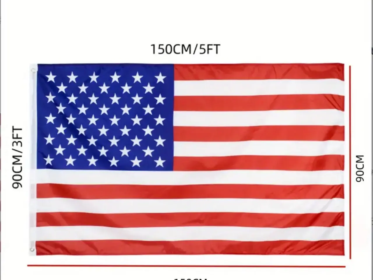 Billede 3 - USA Flag 90x150cm