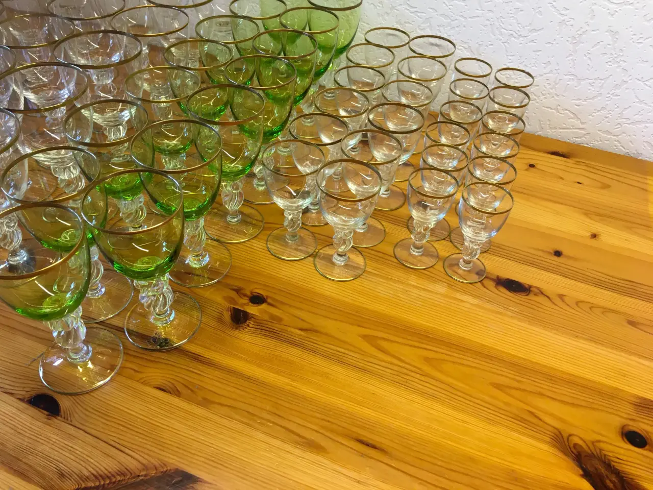 Billede 3 - 65 Lyngby glas uden måge men med guldkant