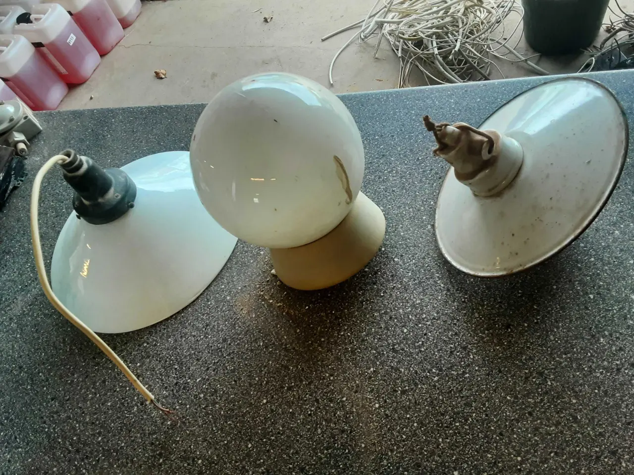 Billede 4 - Tre lampe sælges to i glas en i metal