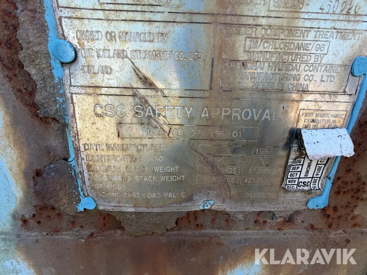 Billede 10 - Container Shanghai Hyundai HP-HA-950 40 fo