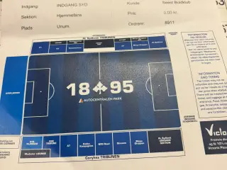 1 billet til Kolding og -B93