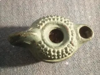 Smuk Italiensk Bronze Lampe
